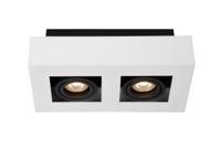 Lucide XIRAX - Plafondspot - LED Dim to warm - GU10 - 2x5W 2200K/3000K - Wit - thumbnail