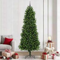 VidaXL Kerstboom met 300 led met standaard groen 240 cm pe - thumbnail