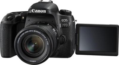 Canon EOS 77D + 18-55mm F4.0-5.6 IS STM SLR camerakit 24,2 MP CMOS 6000 x 4000 Pixels Zwart Canon EOS 77D + 18-55mm F4.0-5.6 IS STM SLR camerakit 24,2 MP CMOS 6000 x 4000 Pixels Zwart