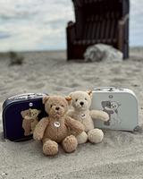 Teddybeer met koffer 21 cm voor kinderen BEN STEIFF beige - thumbnail