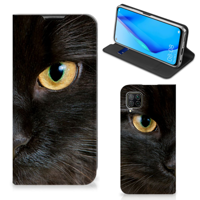 Huawei P40 Lite | Hoesje maken | Zwarte Kat