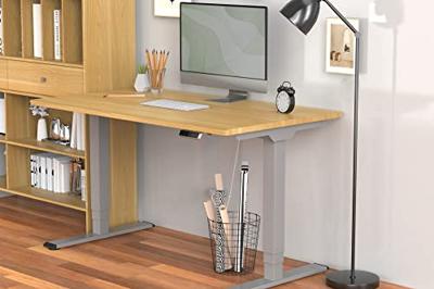 Digitus Zit-sta-bureauframe Elektrisch in hoogte verstelbaar Hoogte: 62 tot 1.27 m (b x d) 170 cm x 68 cm Grijs DA-90435 DA-90435