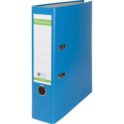 Pergamy ordner, voor ft A4, uit Recycolor papier, rug van 8 cm, blauw