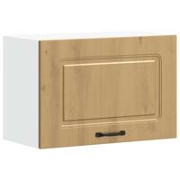 Keukenwandkast Kalmar bewerkt hout artisanaal eikenkleur - thumbnail