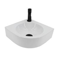 Fonteinset Boss & Wessing Lotte Keramiek Inclusief Eénhendelkraan En Sifon 30x30x10 cm Wit Boss & Wessing - thumbnail