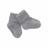 GoBabyGo antislip sokjes wol grey melange-1-2 jaar - thumbnail