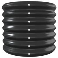 Plantenbak 260x40x36 cm gepoedercoat staal antracietkleurig - thumbnail