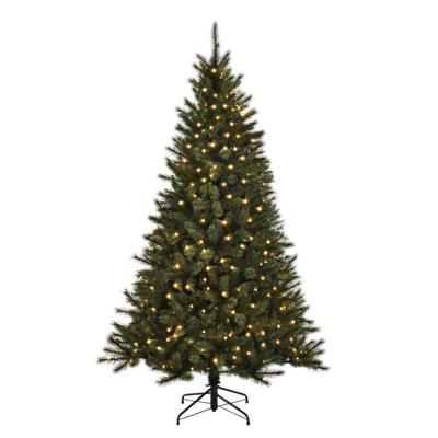 black box kunstkerstboom Toronto met ledverlichting h185 x d114cm