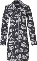 Winter bloemen doorknoopnachthemd grijs - thumbnail