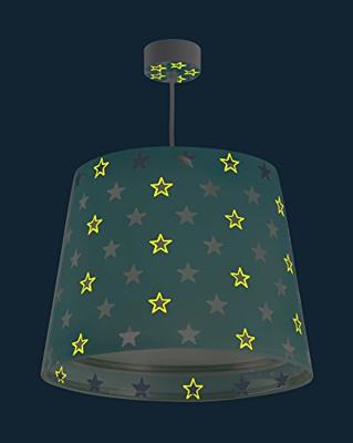 Dalber hanglamp Stars glow in the dark 33 cm turquoise