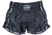 Legend Sports Kickboksshort Trendy Unisex Satijn/mesh Zwart Mt Xl - thumbnail