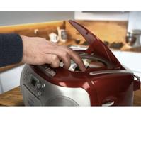 Draagbare FM-radio CD-cassettespeler Rood - thumbnail