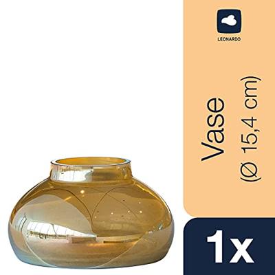 Leonardo Poesia Vaas 9 x 15 cm goudkleurig Leonardo Poesia Vaas 9 x 15 cm goudkleurig