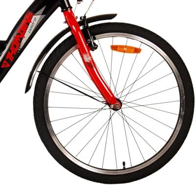 Volare thombike kinderfiets - jongens - 24 inch - zwart rood