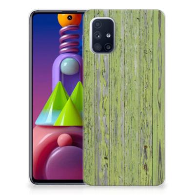 Samsung Galaxy M51 | Bumper Hoesje | Green Wood