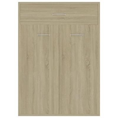 VidaXL Schoenenkast 60x35x84 cm bewerkt hout sonoma eikenkleurig