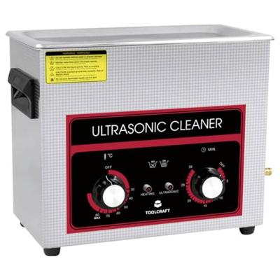 TOOLCRAFT USC-650 Ultrasoonreiniger Sieraden, Werkplaats, Kantoorartikelen 180 W 6.5 l Met verwarming, Met reinigingskorf