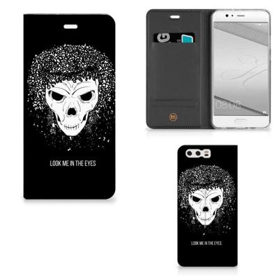 Mobiel BookCase Huawei P10 Plus Skull Hair Mobiel BookCase Huawei P10 Plus Skull Hair