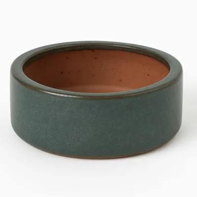 Mcollections Bloempot Geglazuurd - 31 x 15 cm - Mosgroen