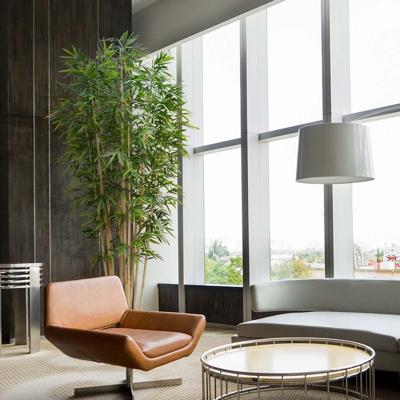 Bamboe deluxe kunstboom op plaat 400cm