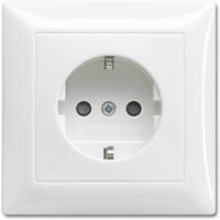 Busch-Jaeger 20 EUJB-914 Wandcontactdoos met randaarde Inzetstuk Busch-balance SI Alpine-wit 1 stuk(s) - thumbnail