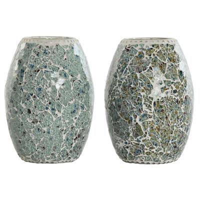 Bureaulamp Home ESPRIT Groen Hemelsblauw 25 W 220 V (2 Stuks) Bureaulamp Home ESPRIT Groen Hemelsblauw 25 W 220 V (2 Stuks)