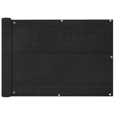 VidaXL Balkonscherm hdpe 75x600 cm antraciet