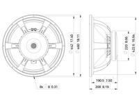 Lavoce SAF184.01 18 inch 45.7 cm Woofer 700 W 8 Ω - thumbnail
