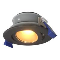 Lima LED inbouwspot - 4 Watt 345 lumen - 2700K Warm wit - GU10 - Dimbaar - Rond - Kantelbaar - IP65 Waterdicht - Zwart - Voor binnen, buiten en badkamer - thumbnail