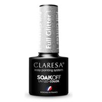 Claresa uv/led gellak 5ml full glitter 1 silver - thumbnail