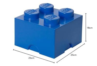 Room Copenhagen LEGO Storage Brick 4 Blauw opbergdoos Room Copenhagen LEGO Storage Brick 4 Blauw opbergdoos