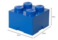 Room Copenhagen LEGO Storage Brick 4 Blauw opbergdoos - thumbnail