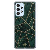 Samsung Galaxy A33 siliconen hoesje - Abstract groen - thumbnail