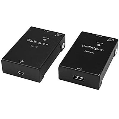 StarTech.com USB 2.0 Extender via Cat5e/Cat6 kabel (RJ45) - Tot 165ft (50m) - High Speed USB Port Extender Adapter Kit - Aangedreven - USB over Ethernet-kabelextender - 480 Mbps - Metaal (USB2001EXTV)