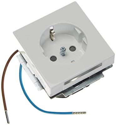 Busch-Jaeger inbouwwandcontactdoos met randaarde 20 EUCBLI-84 studiowit