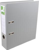 Q-CONNECT ordner, voor ft A4, uit PP en papier, met beschermrand, rug van 8 cm, grijs - thumbnail