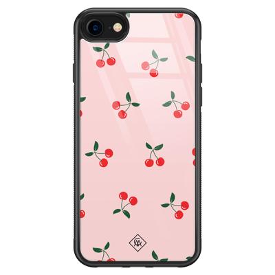 iPhone 8/7 glazen hardcase - Kersjes