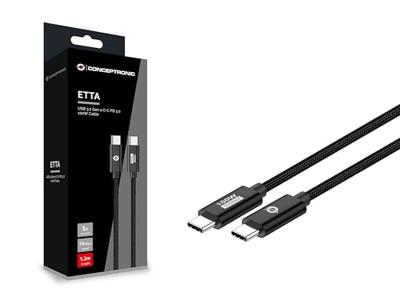 CONCEPTRONIC Kabel USB-C 3.0 -> C St/St 1.20m 5A 10Gbps sw
