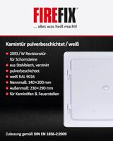 Firefix 2093/W Schoorsteendeur Wit - thumbnail