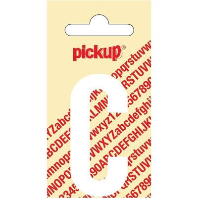 Plakletter Nobel Sticker witte letter C Pickup - Pickup