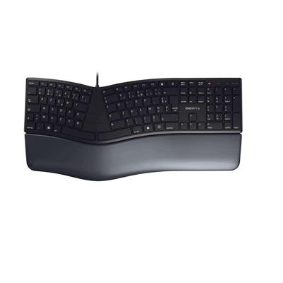 CHERRY KC 4500 ERGO toetsenbord Universeel USB AZERTY Frans Zwart