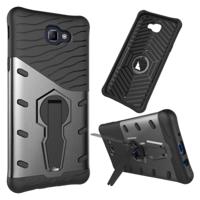 Voor Galaxy J5 Prime & On5(2016) / G570 stootvast 360 graden rotatie harde Armor TPU + PC combinatie Case met Holder(Black) - thumbnail