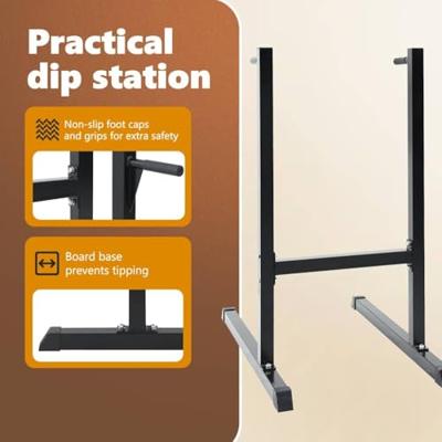 VidaXL Dip station zwart 103.5 x 66.5 x 121.5 cm gepoedercoat staal VidaXL Dip station zwart 103.5 x 66.5 x 121.5 cm gepoedercoat staal