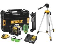 DeWALT DCE089D1GTRI Zelfnivellerende accu kruislijnlaser 3x 360˚ groen + Statief DE0881T 12V XR 2.0Ah in TSTAK - thumbnail