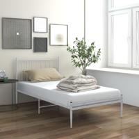 Bedframe metaal wit 90x200 cm - thumbnail