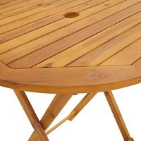 Tuintafel inklapbaar 70 cm massief acaciahout - thumbnail