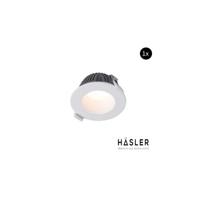 Hasler Inbouwspot Häsler Greccio Incl. Fase Aansnijding Dimbaar 8.8 cm 3.6 Watt Warm Wit Set 10x - Set 1 Spot - thumbnail