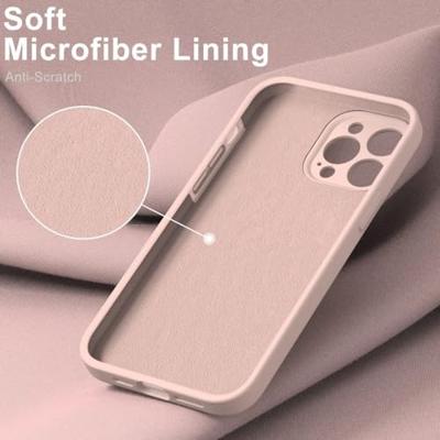 Lunso - iPhone 15 Pro - Hoesje Flexibel silicone Backcover - Lichtroze