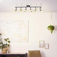 Brilliant Zwart met gouden plafondlampKerry 6-lichts - 99716/72 - thumbnail