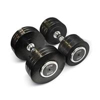 Rubberen Dumbbells - Bodytrading Pro Style - 2 x 52,5 kg - thumbnail